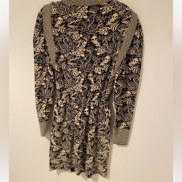 Zara Knit Draped Jacquard Mini Dress Carmel - Picture 10 of 11